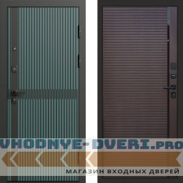 Входная дверь ГРАУНД Velutto Verde Бетон Porte Шоколад